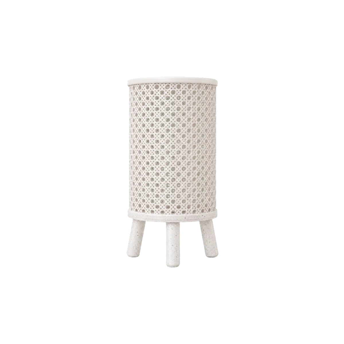 Luminária de Mesa Vitória com Trama Rattan e Base de Três Pés — foto 7