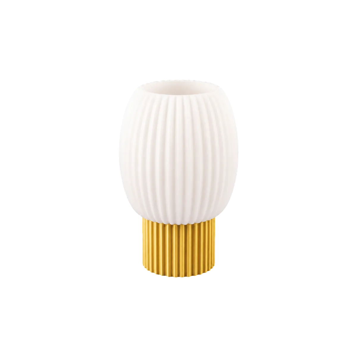 Luminária de Mesa Rebeca com Difusor Oval Canelado — foto 3