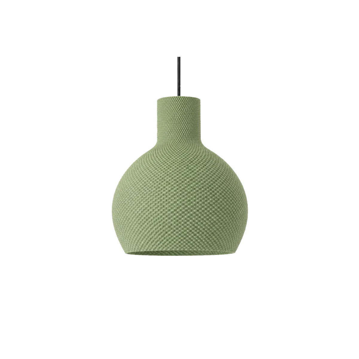 Luminária Pendente Luana Artesanal com Design Orgânico e Textura Ondulada