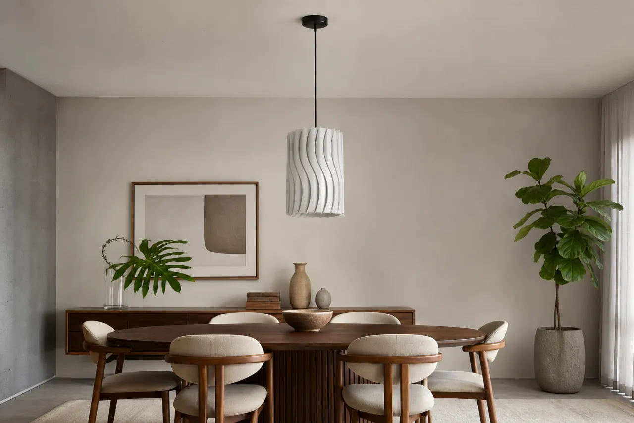 Luminária Pendente Alícia com Ondas Esculturais — foto 8
