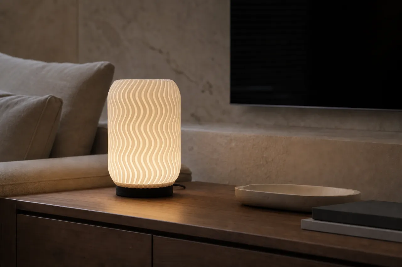 Luminária de Mesa Letícia com Ondas Verticais — foto 9
