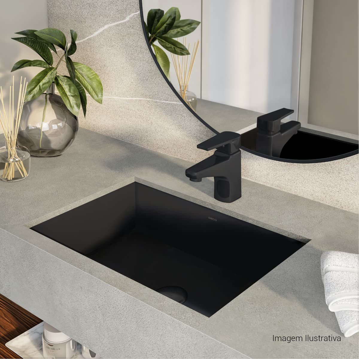 Misturador Monocomando de Mesa Bica Baixa para Lavatório Level — foto 5