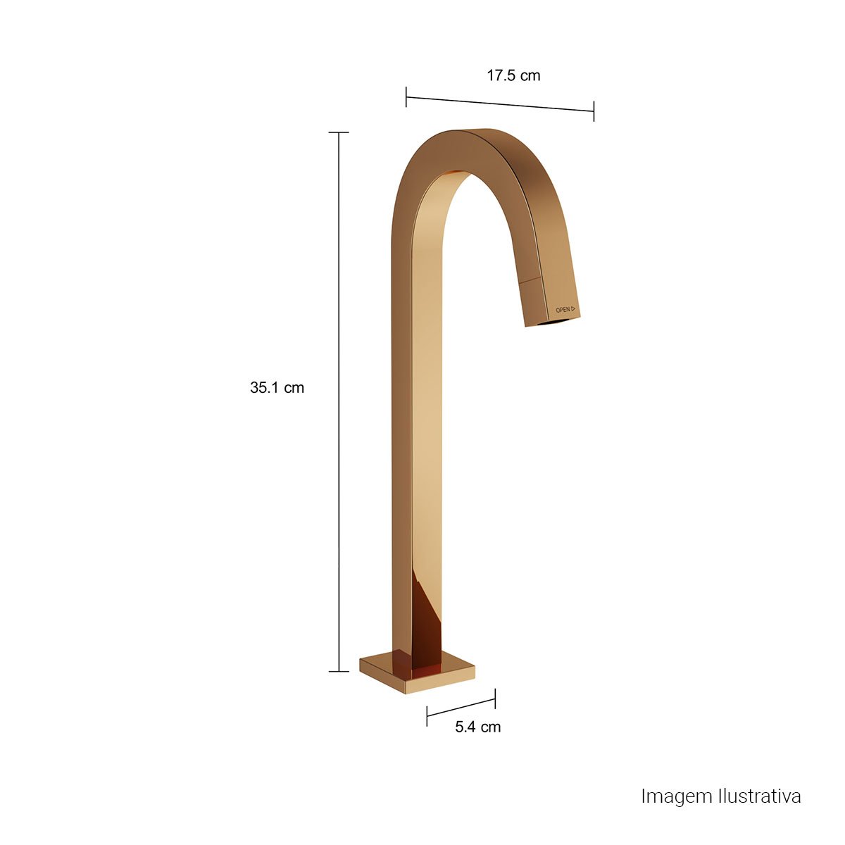 Torneira de Mesa Bica Alta para Lavatório Tube — foto 10