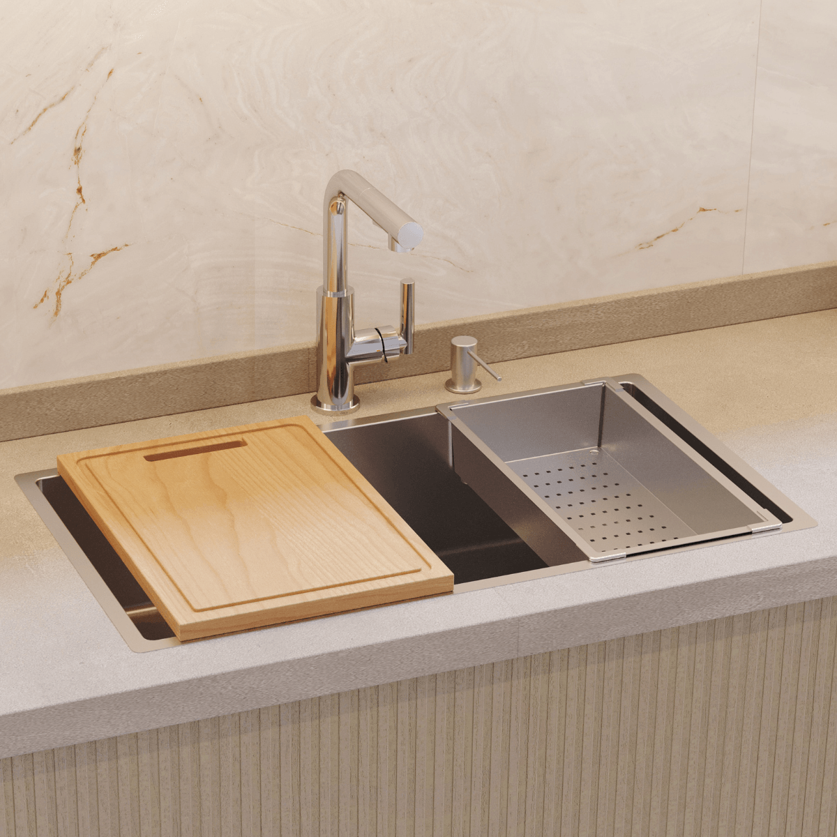 Misturador Monocomando de Mesa Bica Alta para Cozinha Beta — foto 2