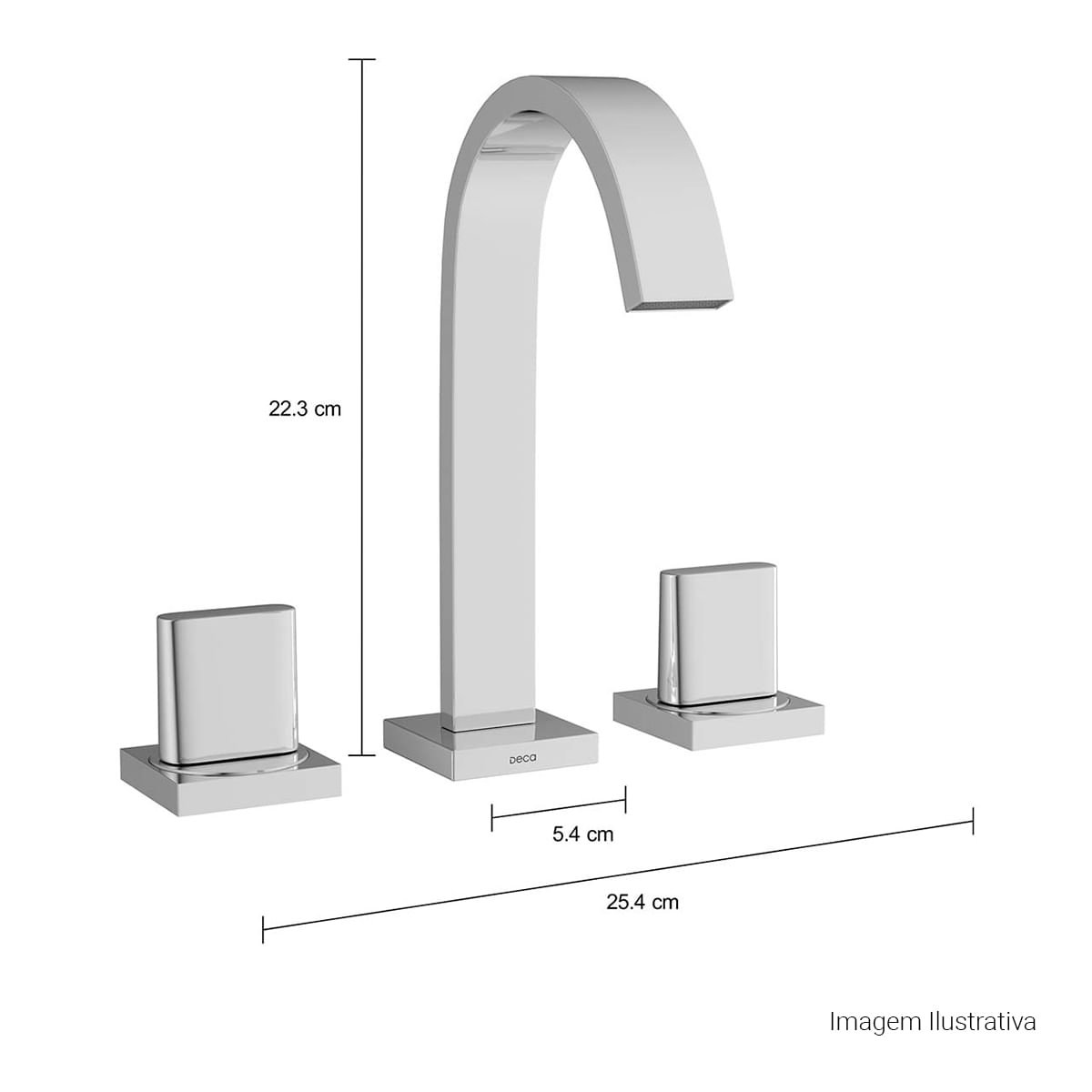 Misturador de Mesa Bica Alta para Lavatório Polo — foto 6