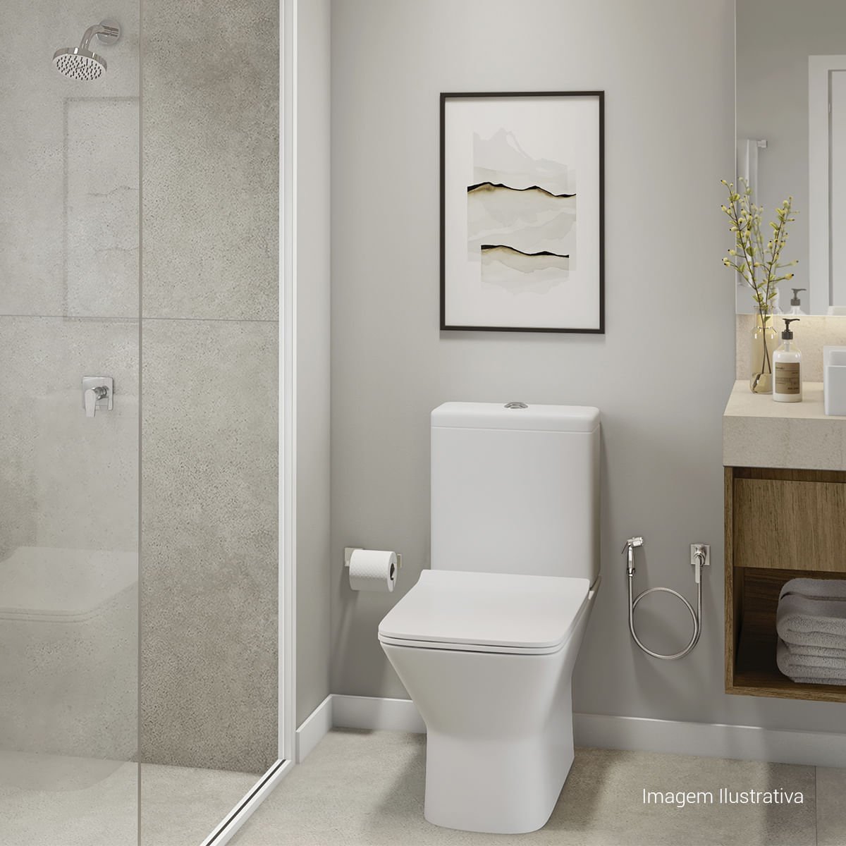 Kit completo Bacia com Caixa Acoplada Living — foto 8