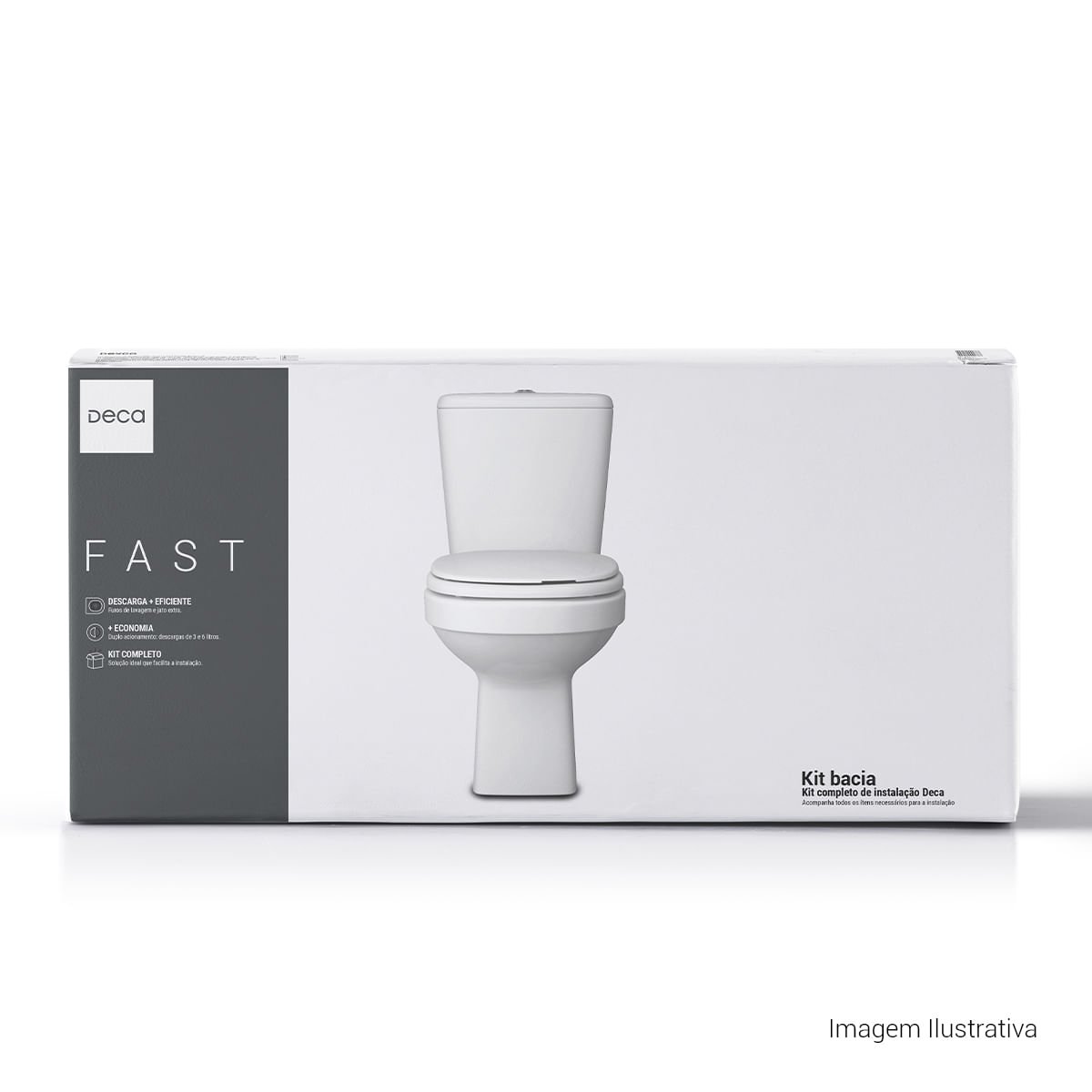 Kit Completo Bacia com Caixa Acoplada Fast — foto 2