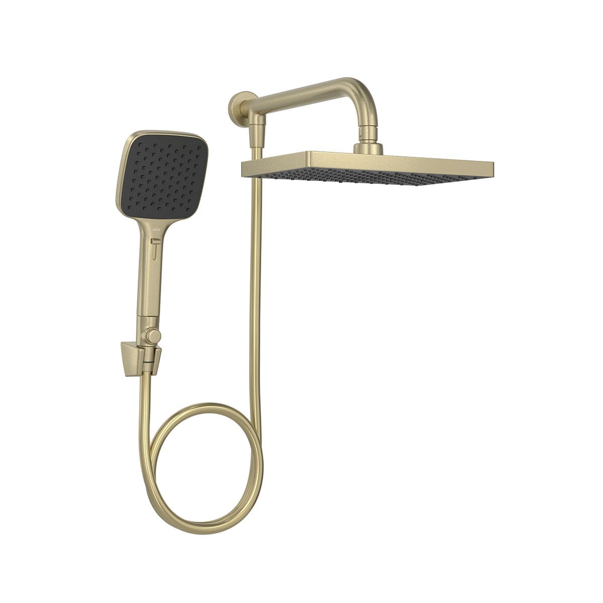 Chuveiro Retangular de Parede 26,5cm com Desviador