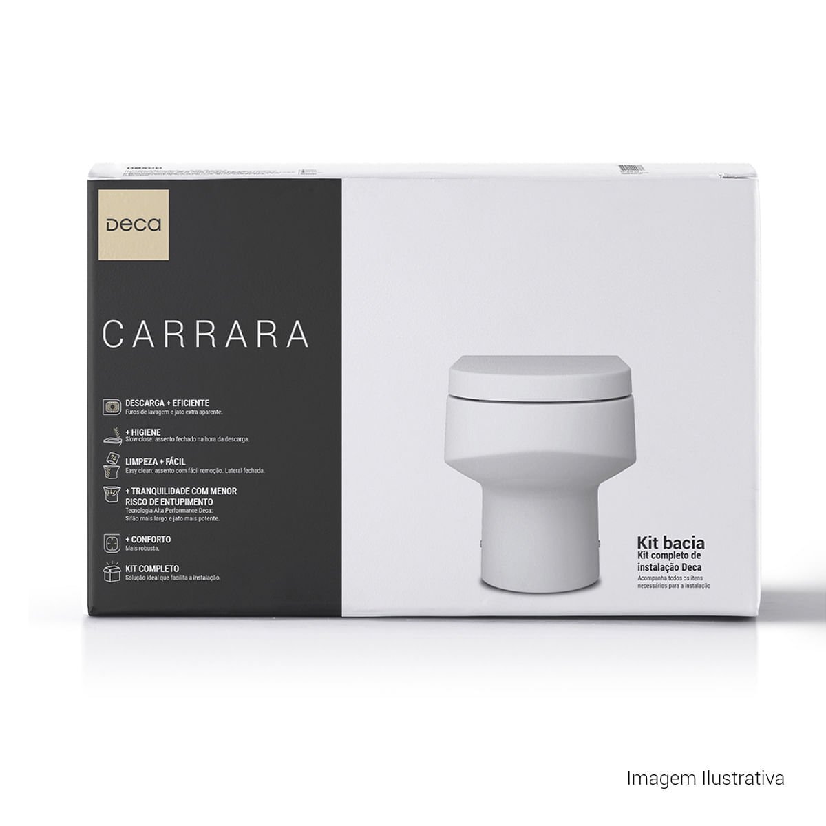Kit completo Bacia Convencional Carrara — foto 11