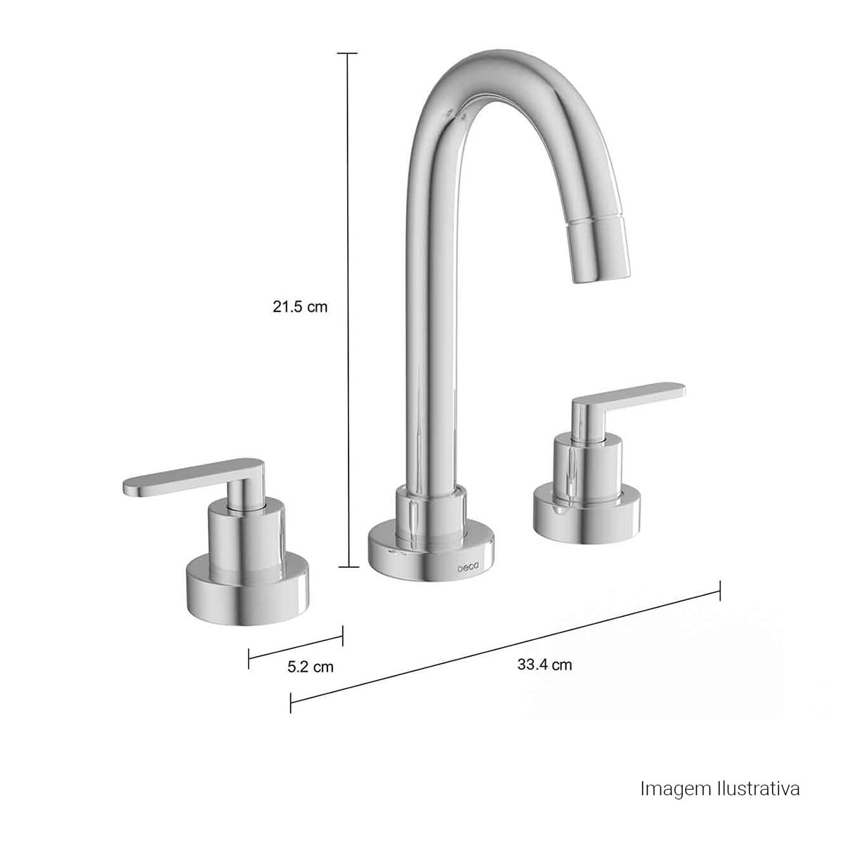Misturador de Mesa Bica Alta para Lavatório Flex Plus — foto 3