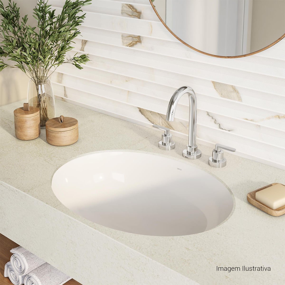 Misturador de Mesa Bica Alta para Lavatório Flex Plus — foto 2