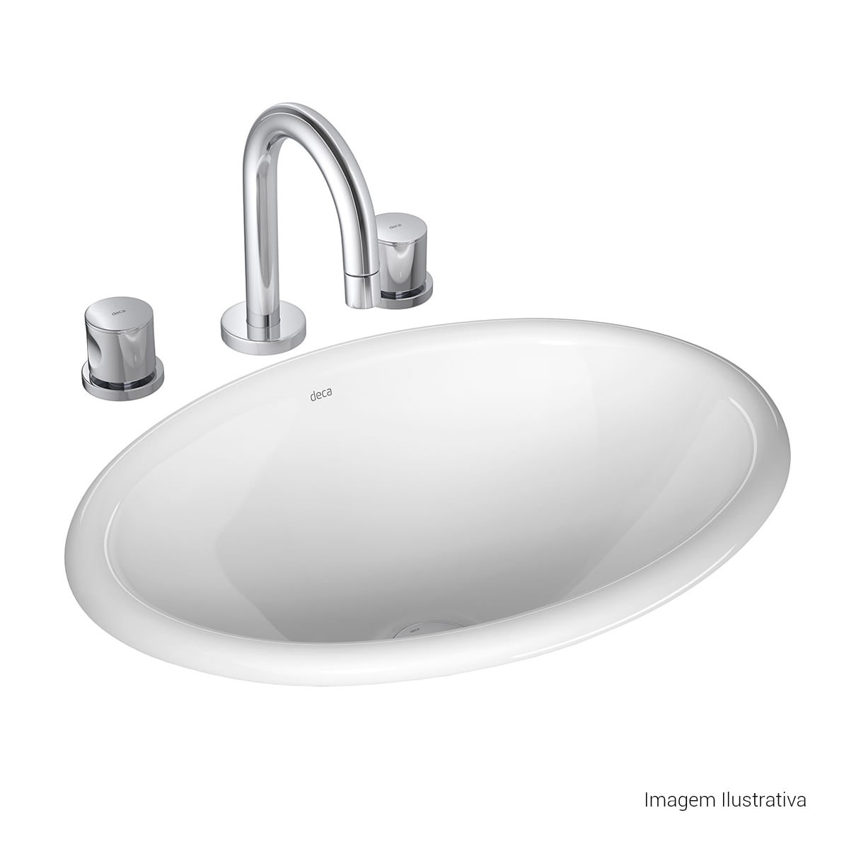 Cuba de Sobrepor Oval 31x44cm Linha L