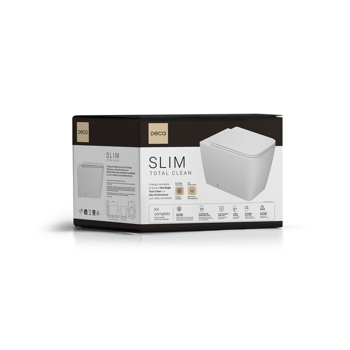 Kit Completo Bacia Convencional Slim Total Clean — foto 2