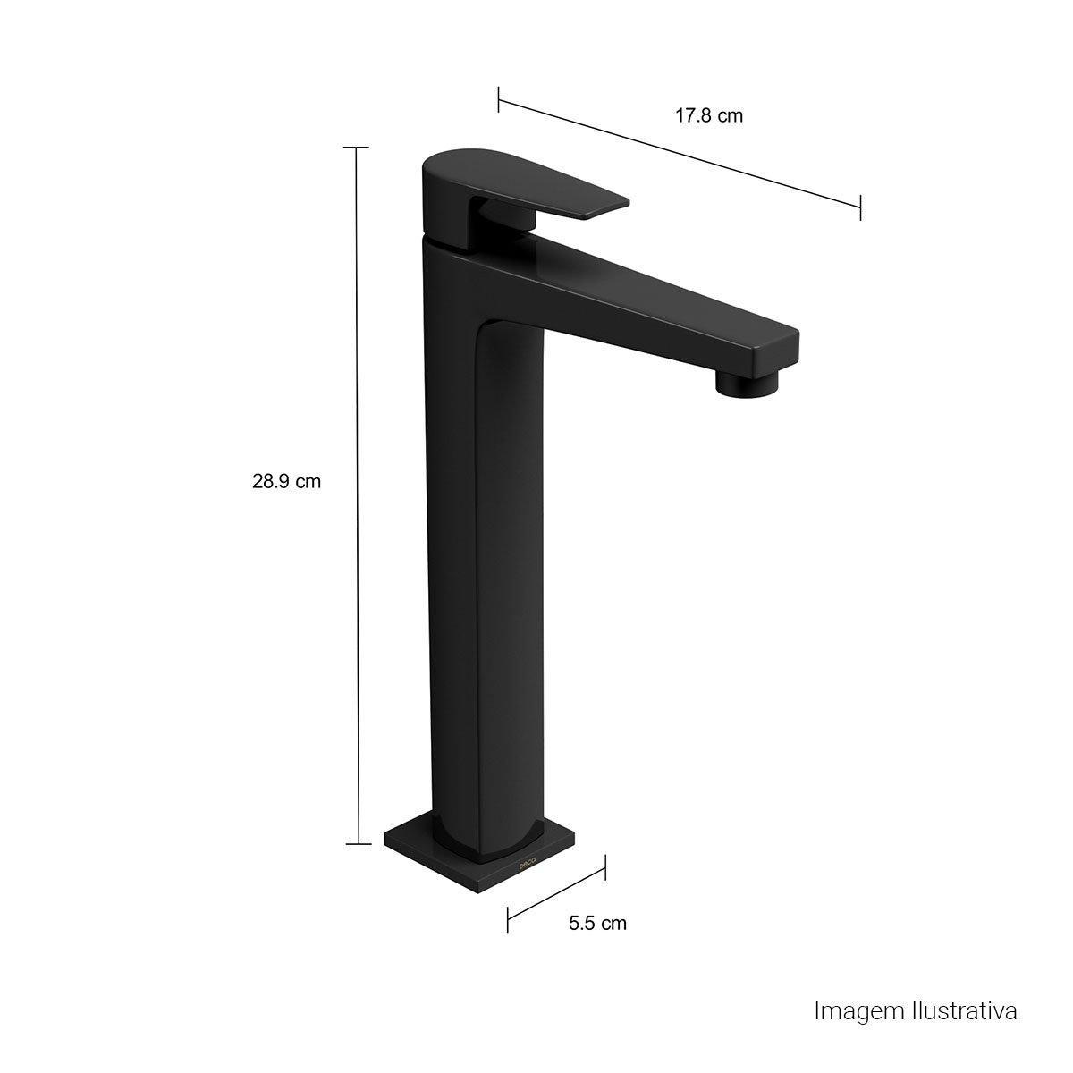 Torneira de Mesa Bica Alta para Lavatório Level — foto 10