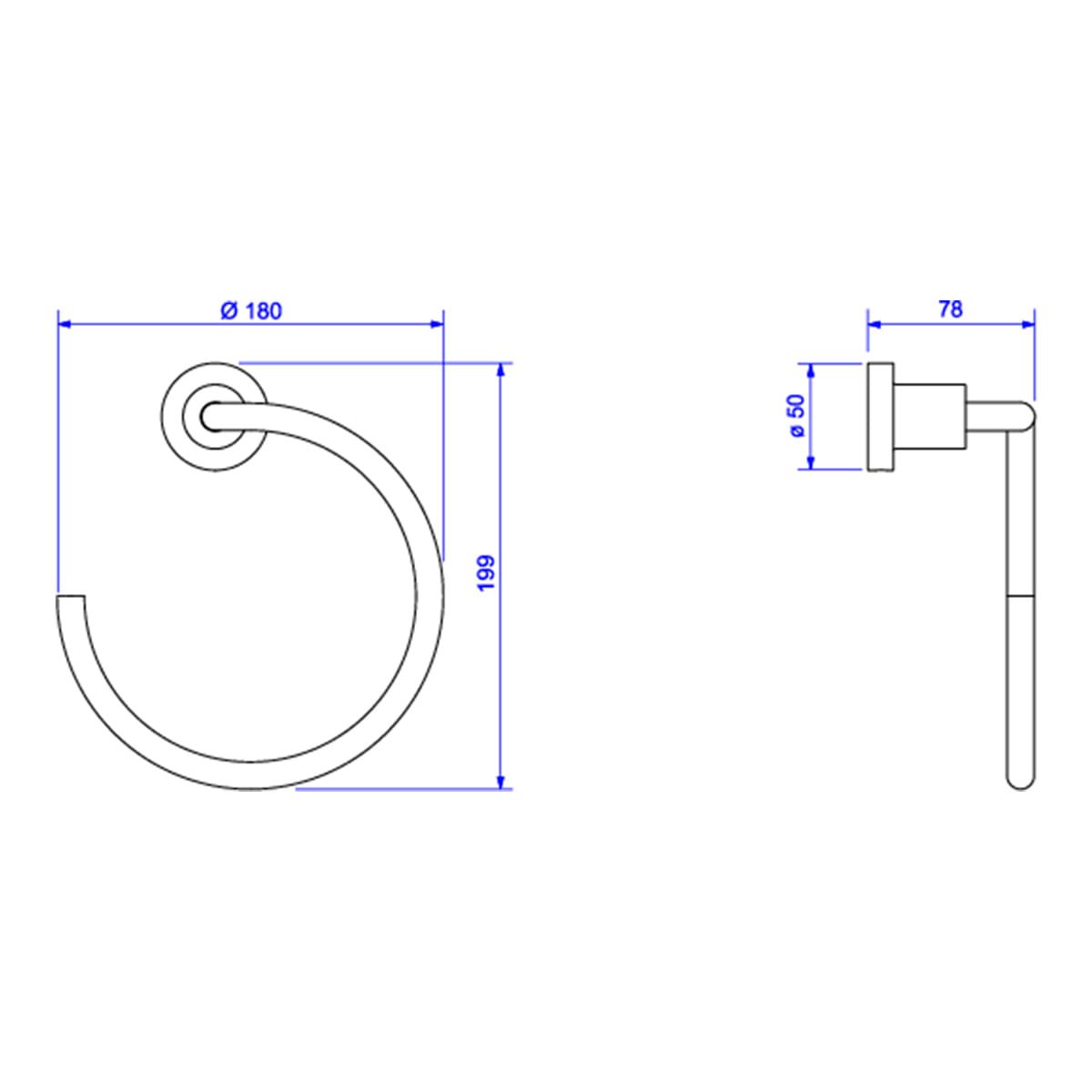 Porta Toalha Argola Slim — foto 6