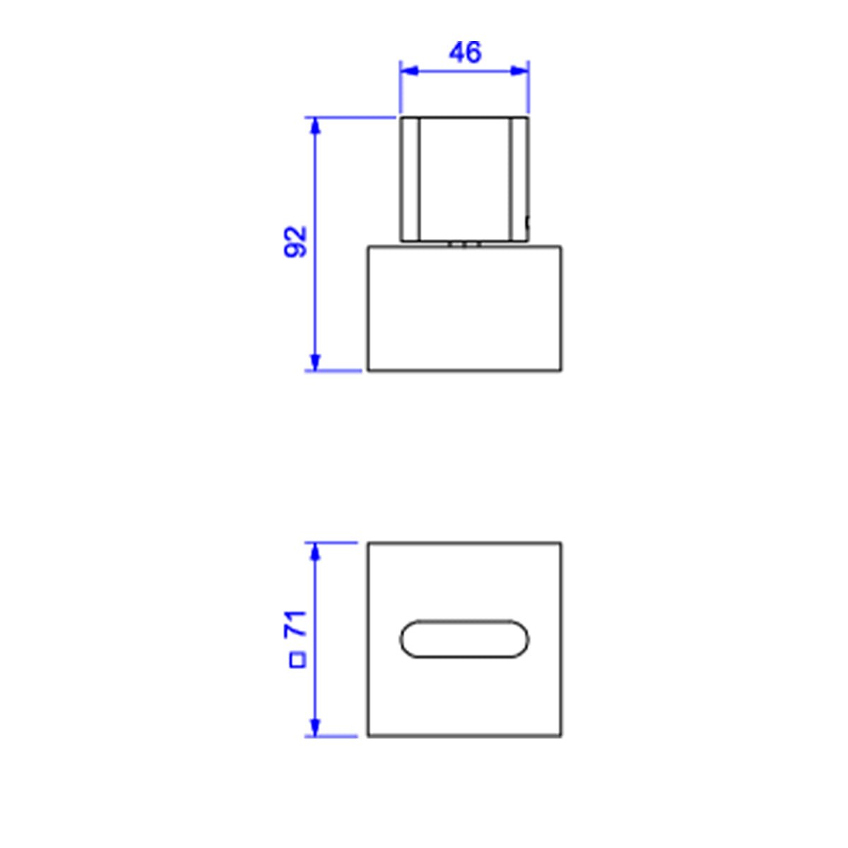 Acabamento para Registro de Gaveta de 1 1/4 e 1 1/2 Polo — foto 4