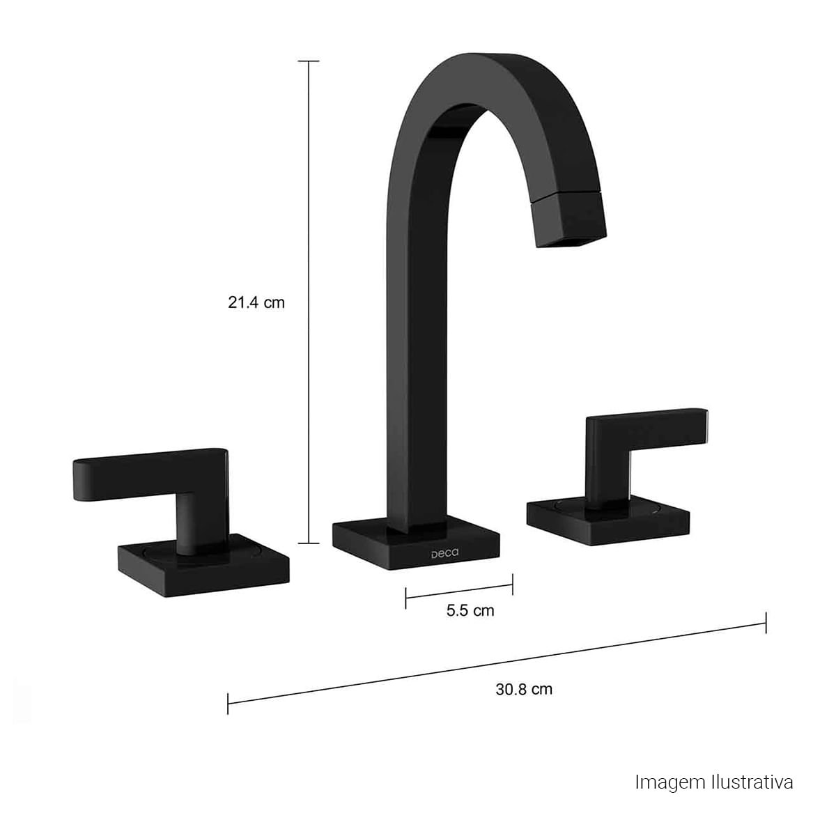 Misturador de Mesa Bica Alta para Lavatório Soul — foto 11