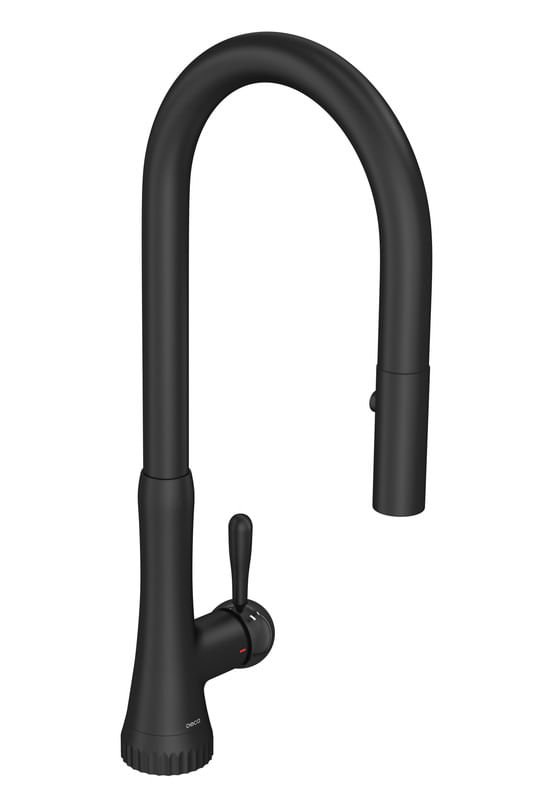 Misturador Monocomando de Mesa para Cozinha Black Mattec