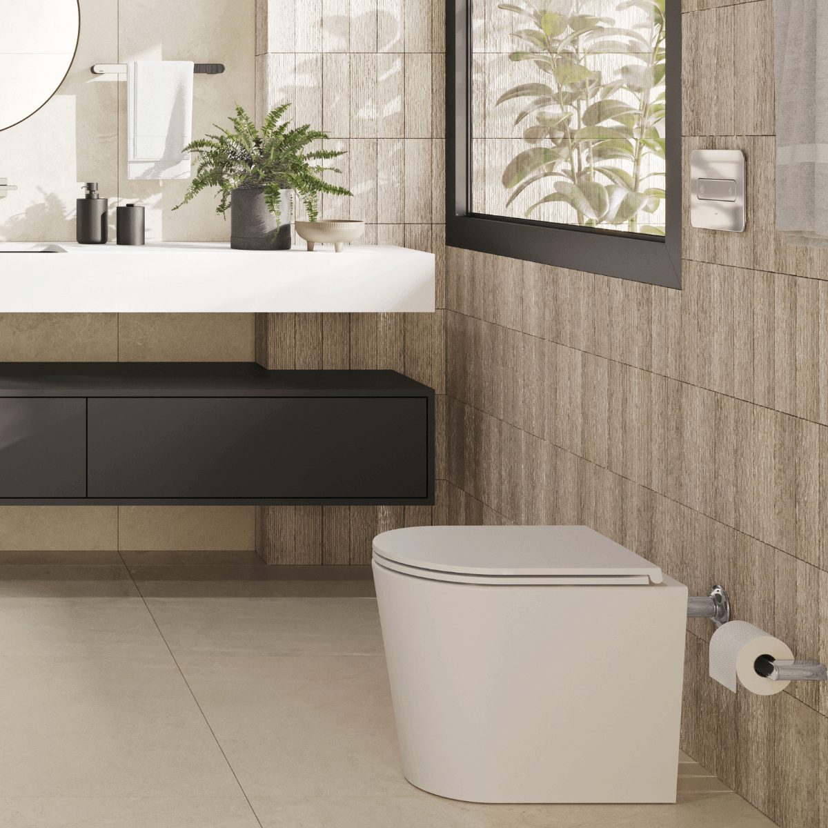 Kit completo Bacia Convencional LK Total Clean Carrara — foto 2