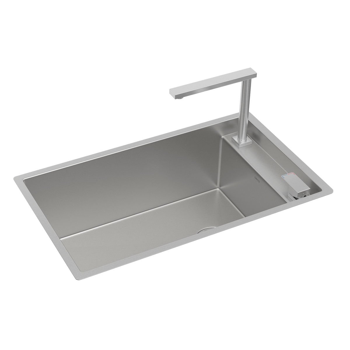 Cuba de Cozinha Retangular com Monocomando Suprahide 70X40cm