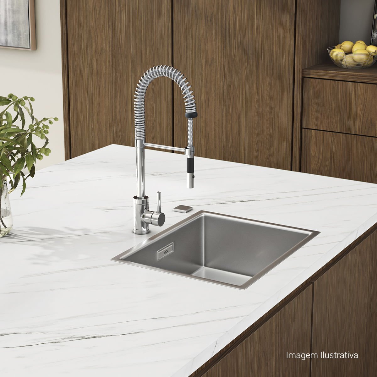 Misturador Monocomando de Mesa para Cozinha Spin Gourmet — foto 2