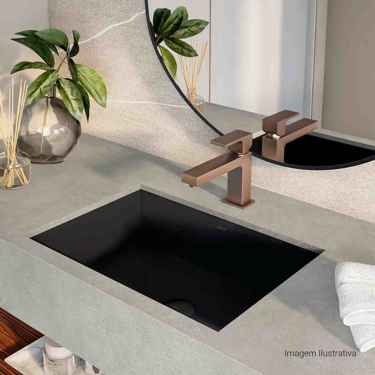 Misturador Monocomando de Mesa Bica Baixa para Lavatório Unic — foto 7