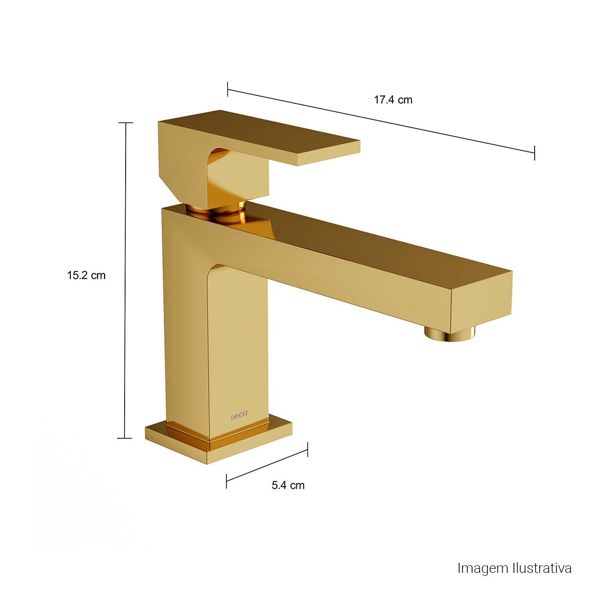 Misturador Monocomando de Mesa Bica Baixa para Lavatório Unic — foto 4