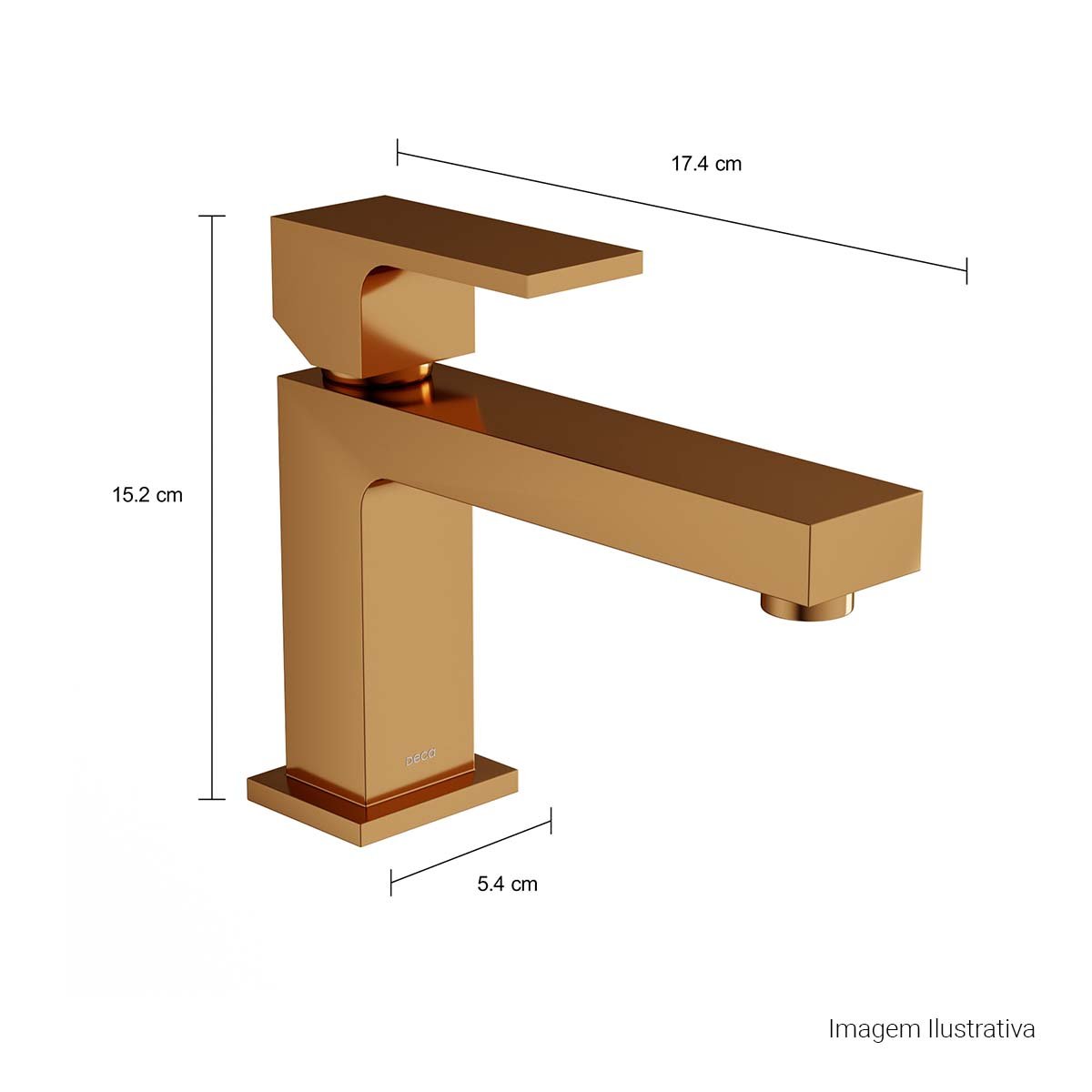 Misturador Monocomando de Mesa Bica Baixa para Lavatório Unic — foto 2