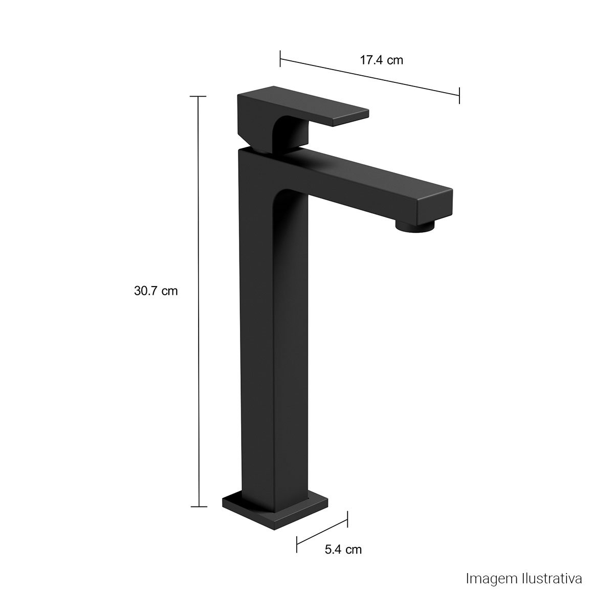 Misturador Monocomando de Mesa Bica Alta para Lavatório Unic — foto 9