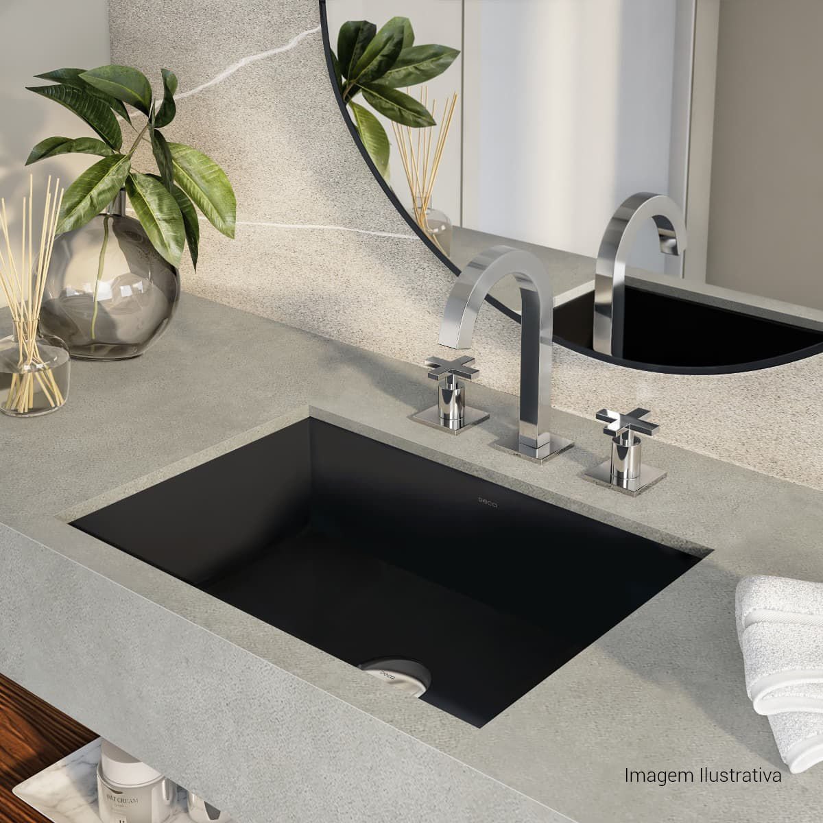 Misturador de Mesa Bica Alta para Lavatório Clean — foto 2