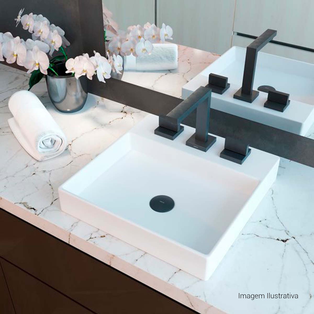 Misturador de Mesa Bica Alta para Lavatório Dream — foto 16