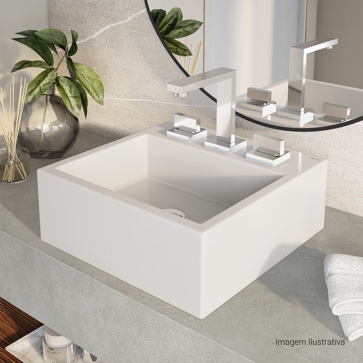 Misturador de Mesa Bica Alta para Lavatório Dream — foto 11