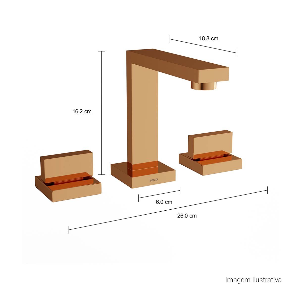 Misturador de Mesa Bica Alta para Lavatório Dream — foto 2