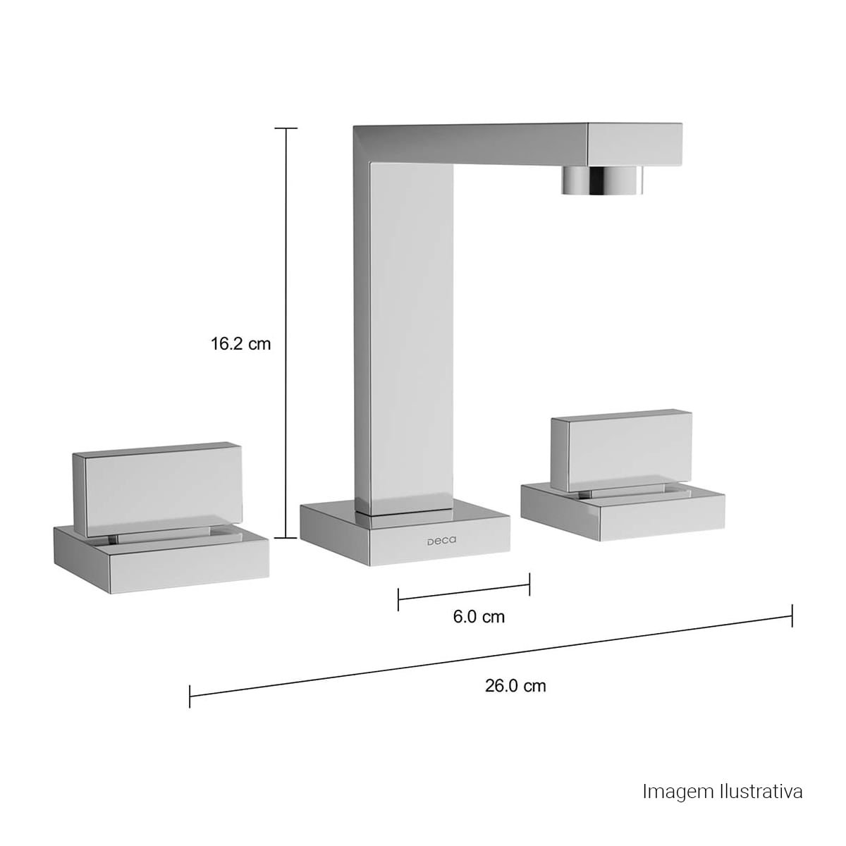 Misturador de Mesa Bica Alta para Lavatório Dream — foto 12