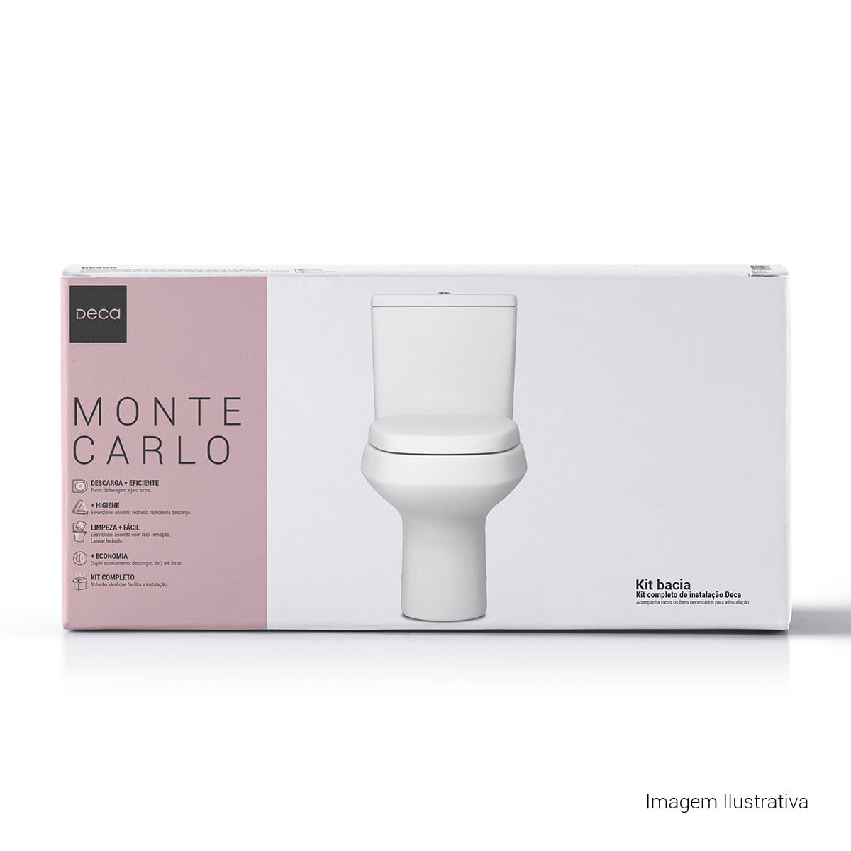 Kit Completo Bacia com Caixa Acoplada Monte Carlo — foto 2