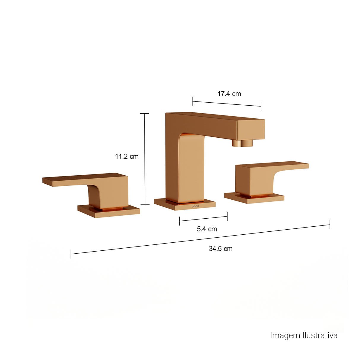 Misturador de Mesa Bica Baixa para Lavatório Unic — foto 3