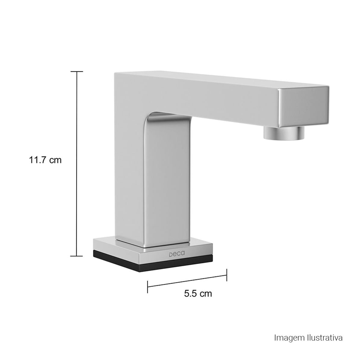 Torneira de Mesa Touchless Bica Baixa para Lavatório Unic — foto 6