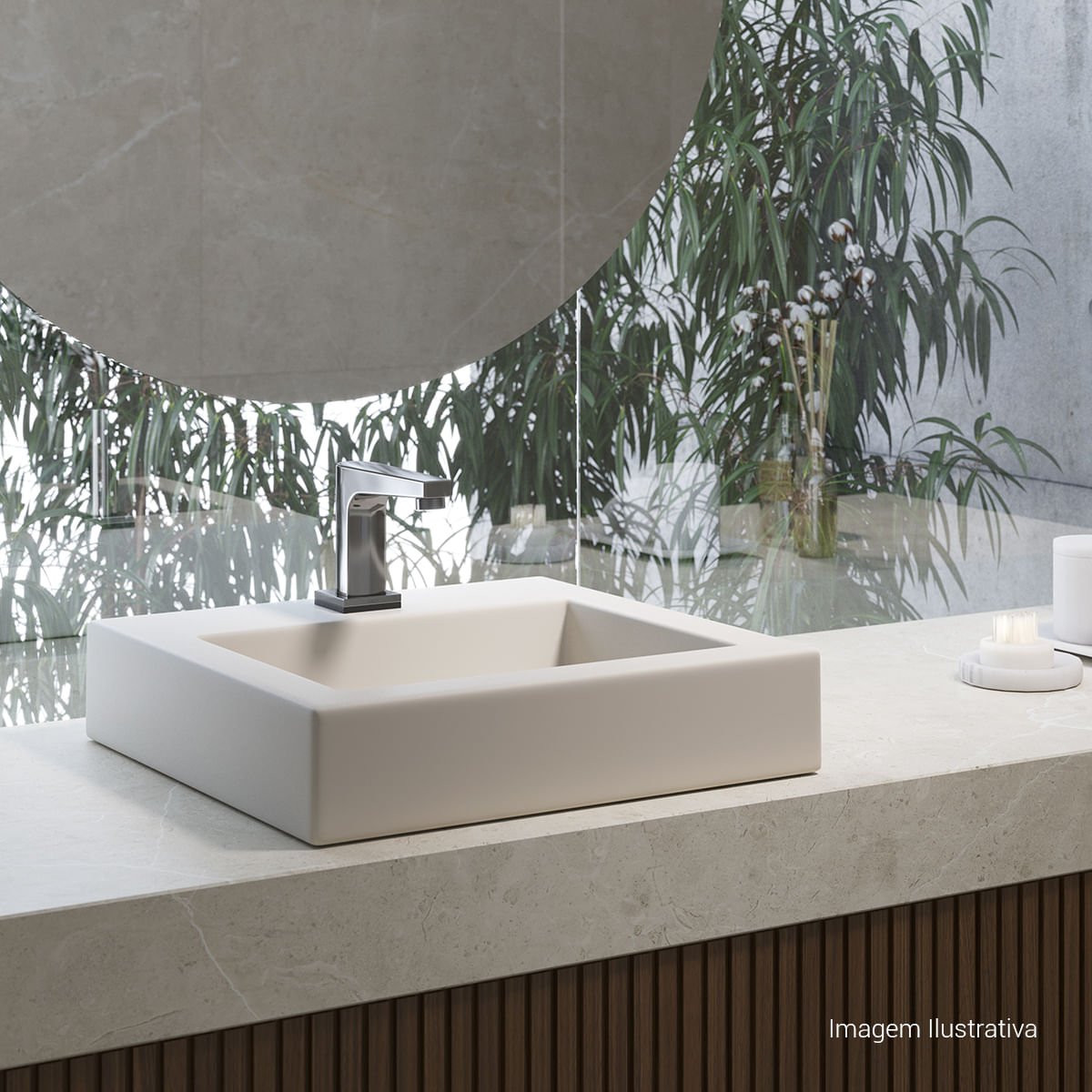 Torneira de Mesa Touchless Bica Baixa para Lavatório Unic — foto 5