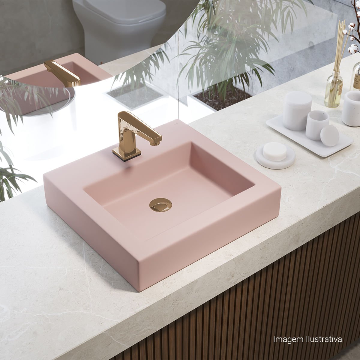 Torneira de Mesa Touchless Bica Baixa para Lavatório Unic — foto 2