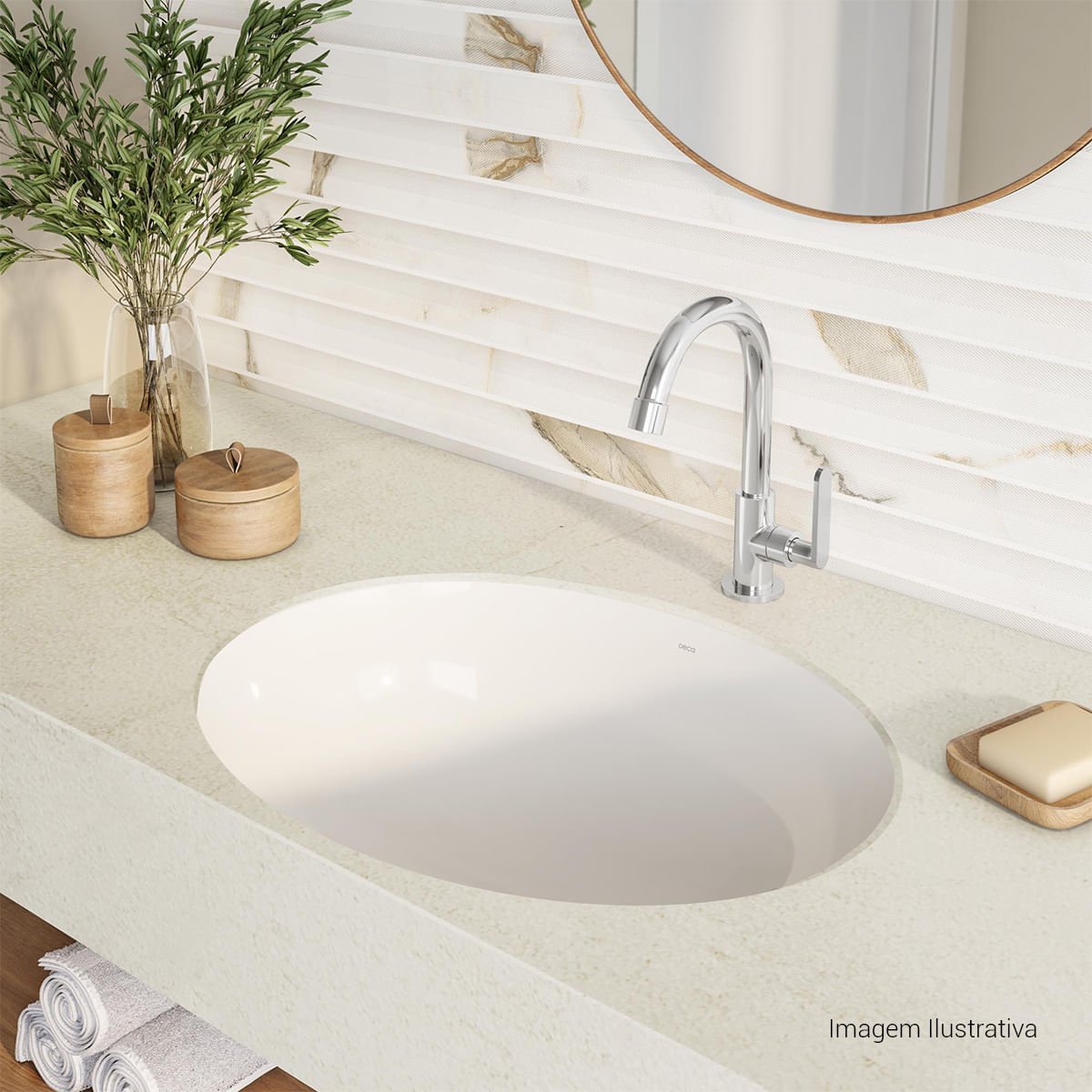 Torneira de Mesa Bica Baixa para Lavatório Flex Plus — foto 2