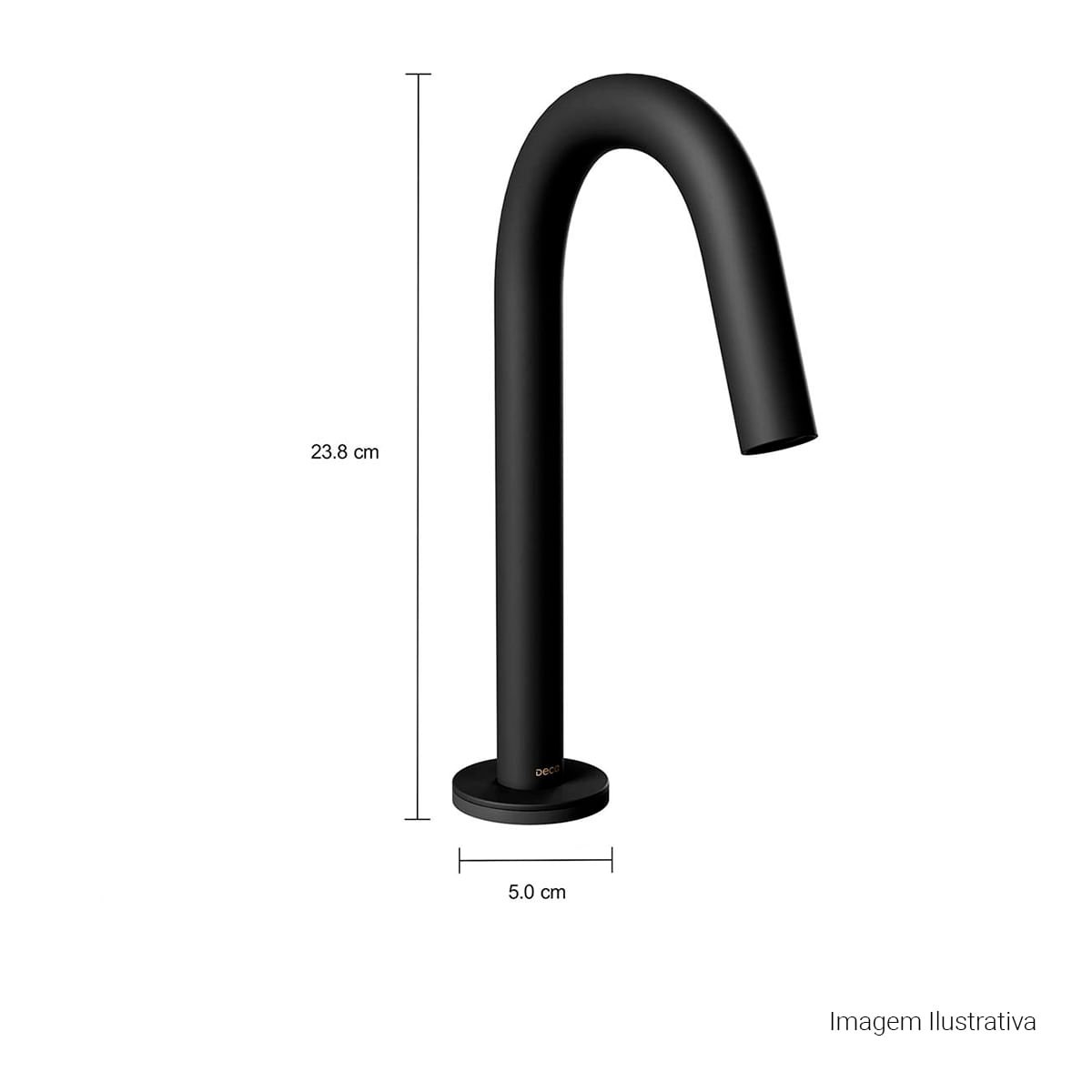 Torneira de Mesa Touchless Bica Baixa para Lavatório Curve — foto 8