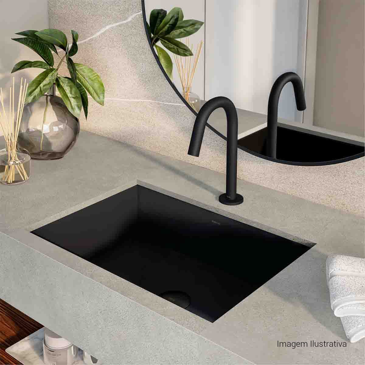 Torneira de Mesa Touchless Bica Baixa para Lavatório Curve — foto 7
