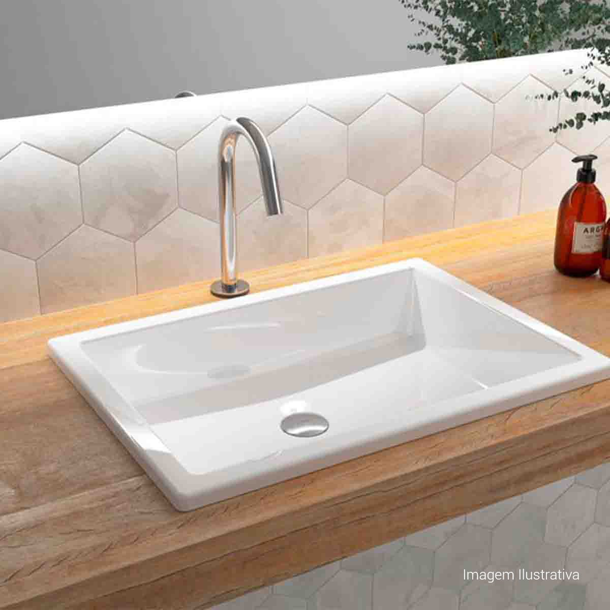 Torneira de Mesa Touchless Bica Baixa para Lavatório Curve — foto 4