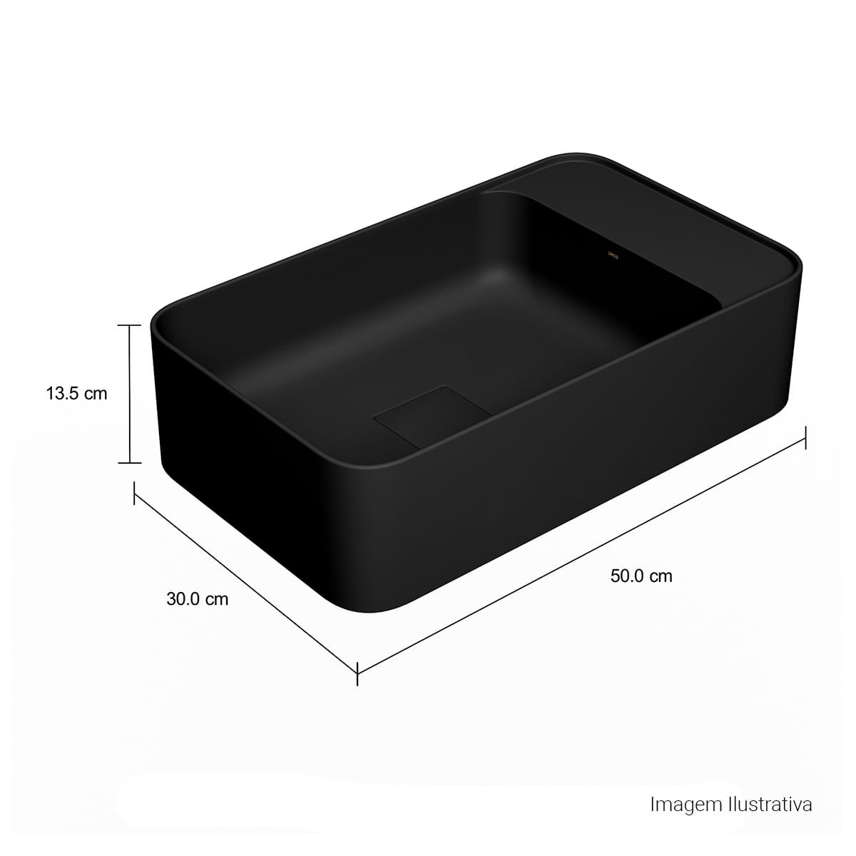Cuba Suspensa Retangular com Mesa à Direita 30x50cm Slim — foto 7