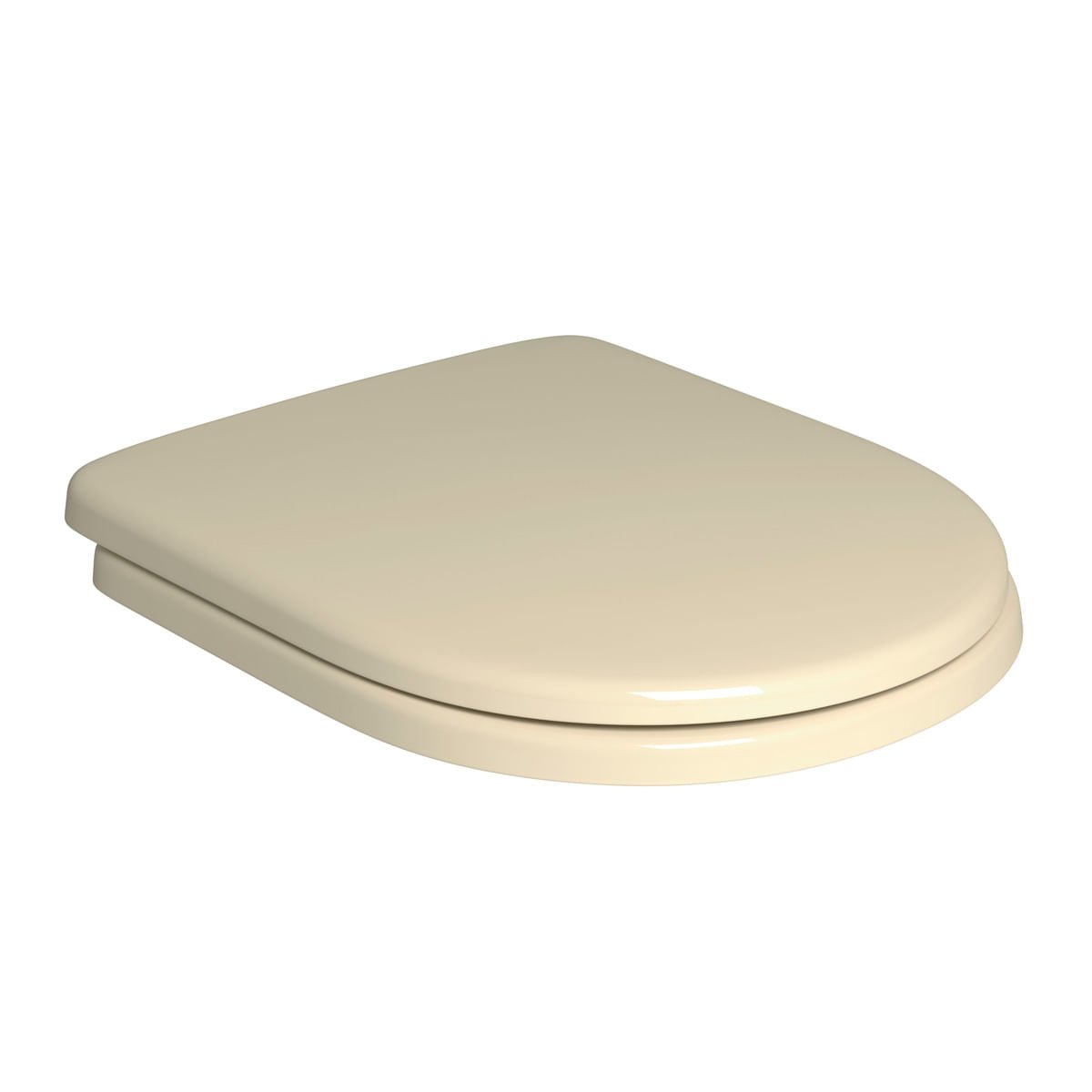 Assento Plástico com Slow Close Carrara/nuova/level Creme