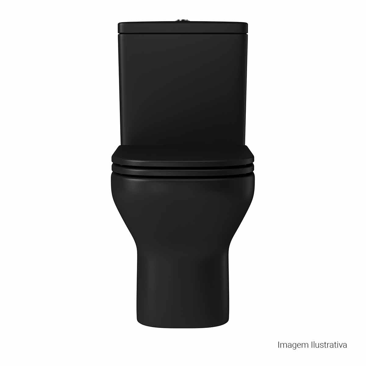 Bacia para Caixa Acoplada Axis Ébano Fosco — foto 8