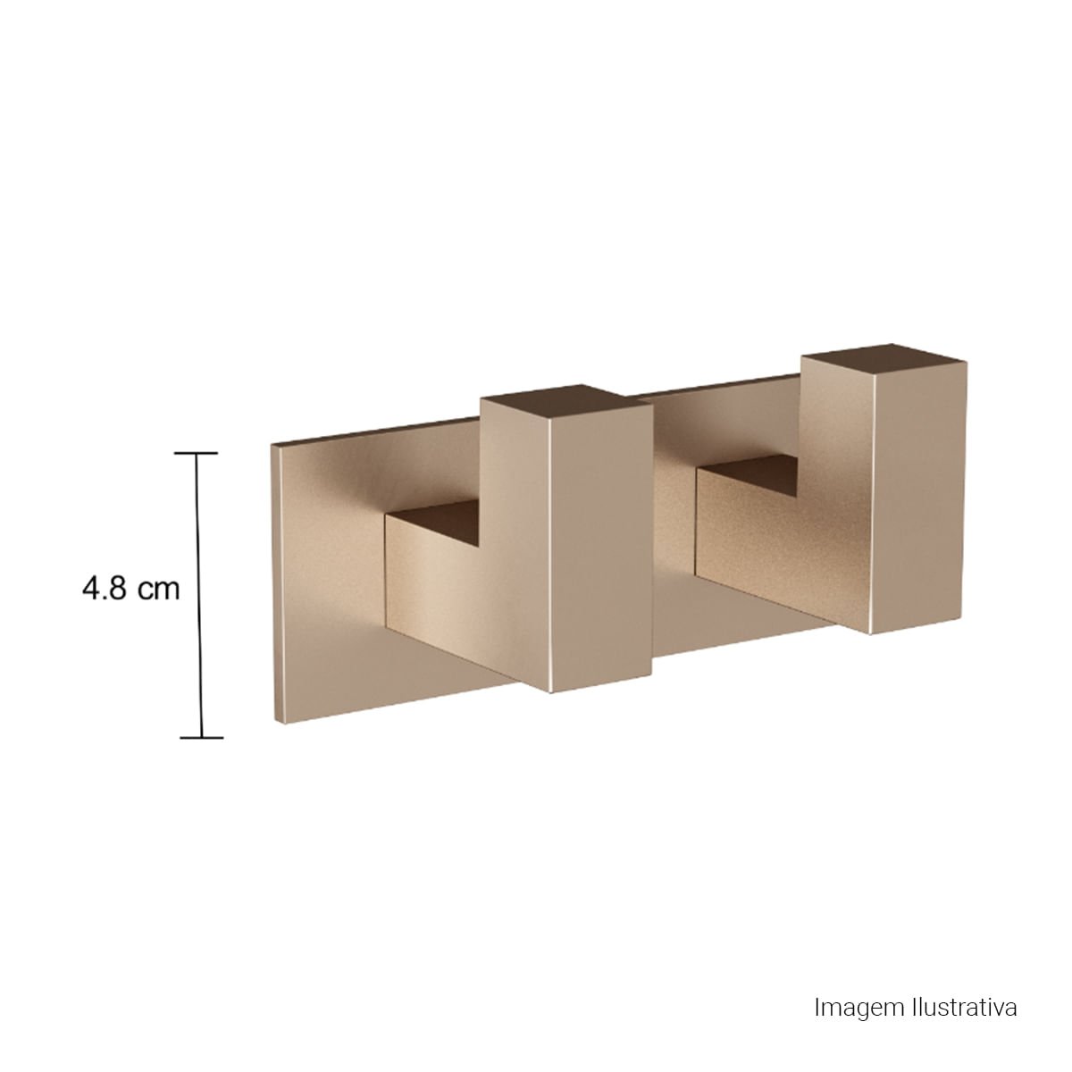 Cabide Duplo Quadratta — foto 2
