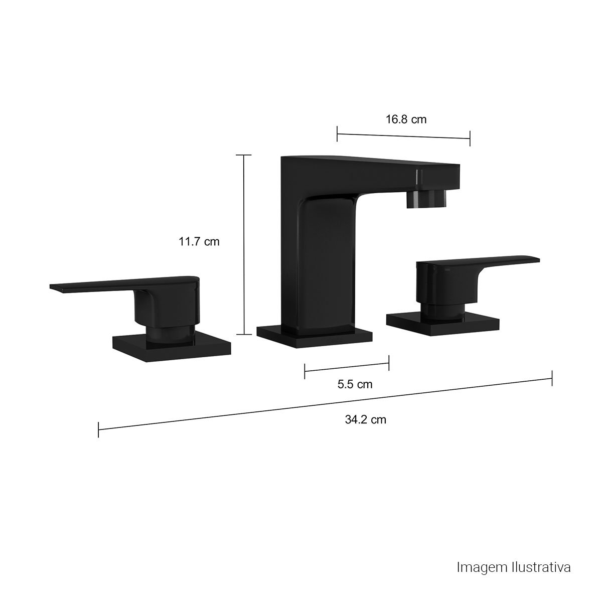 Misturador de Mesa Bica Baixa para Lavatório Level — foto 10