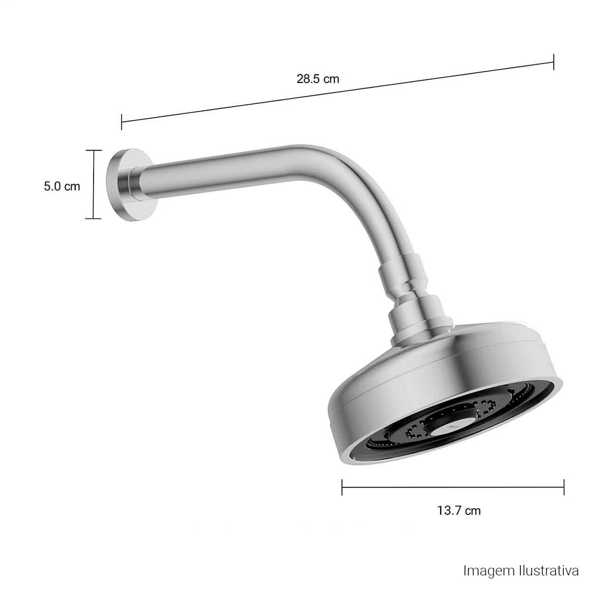Chuveiro com Tubo de Parede Acqua Plus Standart — foto 19