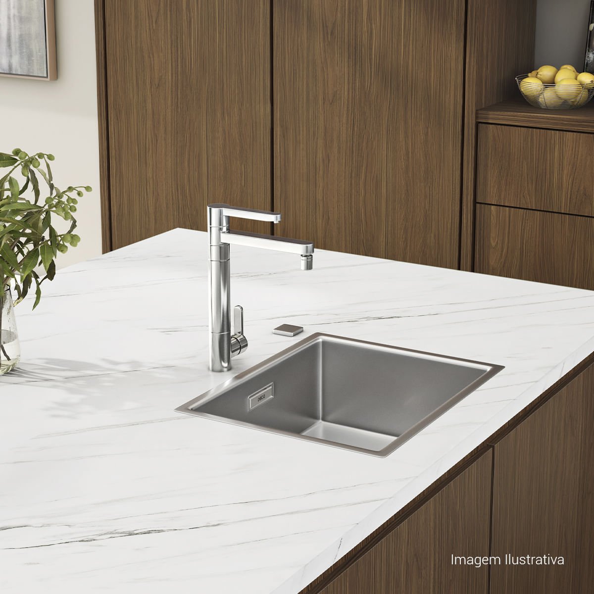 Misturador Monocomando de Mesa com Filtro para Cozinha Twin Click — foto 7